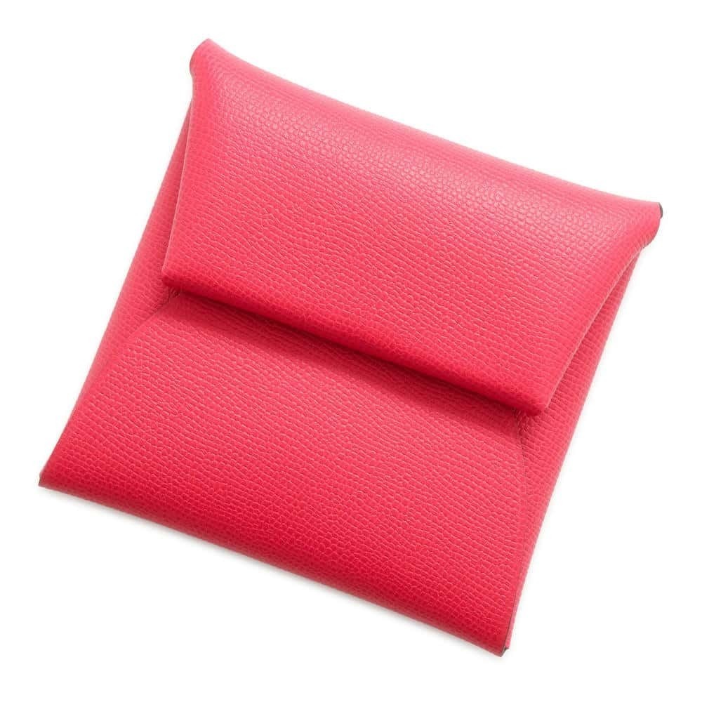 Hermes Coin Case Bastia Rose Extreme Vau Madame W Wallet